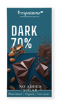 Chocolat amer 70 % sans gluten et sans sucre ajouté bio 60 g - BENJAMISSIMO