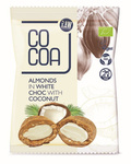 Amandelen in witte kokoscoating Biologisch 70 g – Cocoa