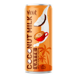 Boisson à base d'eau de coco avec extrait de pulpe de coco et saveur café latte 320 ml – Vinut