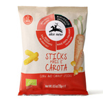 Soufflés de maïs et de carotte sans sucres ajoutés sans gluten dès 12 mois Bio 15 g – Alce Nero