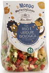 Glutenvrije dinosaurus pasta (rijst driekleur) voor kinderen BIO 250 g - Pasta Natura