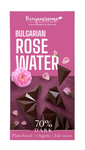Chocolat amer sans gluten à l'eau de rose bio 60 g - Benjamissimo