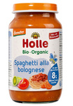 Holle Spaghetti maaltijd zonder toegevoegde suikers, vanaf 8 maanden, Demeter biologisch, 220 g potje