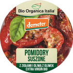 Gedroogde tomaten met kruiden en extra vierge olijfolie Demeter bio 125 g - Bio Organica Italia