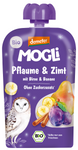 Pruim - peer - appel - banaan - kaneelmousse zonder toegevoegde suikers Demeter Bio 100 g - Mogli