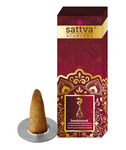 Cônes d'encens indiens en bois de santal (10 pcs.) 20 g - Sattva (Ayurveda)