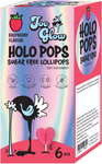 Holopops Zuckerfreier Lutscher mit Himbeergeschmack, Vitamin C und Vitamin D (6 Stück) 36 g – Joe Glow