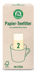 Lebensbaum Theefilters maat 2 – klein, 100 stuks