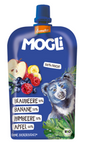 Apfel - Banane - Heidelbeere - Himbeere Fruchtpüree ohne Zuckerzusatz Demeter BIO 120 g Mogli