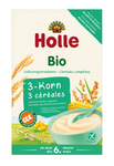 Volkoren Pap 3 Granen Zonder Toegevoegde Suikers Glutenvrij Vanaf 6 Maanden BIO 250 g - Holle