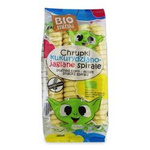 Knapperige biologische glutenvrije maïs- en gierstspiralen 60 g – Biominki