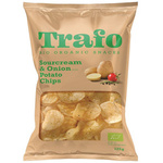 Chips de pommes de terre saveur crème et oignon Bio 125 g – Trafo