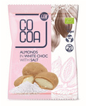 Amandes enrobées de chocolat blanc au sel Bio 70 g – Cocoa