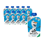 SET VAN 10 x Appel-aardbeienpuree BIO 100 g Olaf-land van Loda