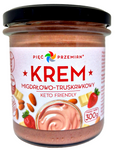 Mandel-Schoko-Erdbeer-Creme ohne Zuckerzusatz glutenfrei keto 300 g – Pięć Przemian (Five Transformations)